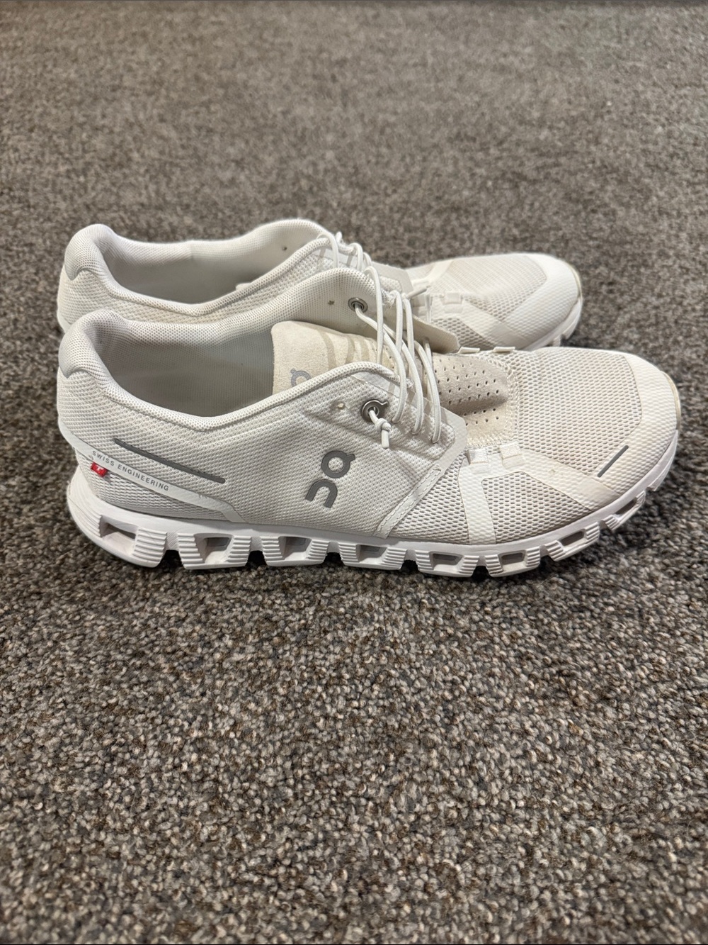 On Cloud Running Women's Athletic Shoes in White